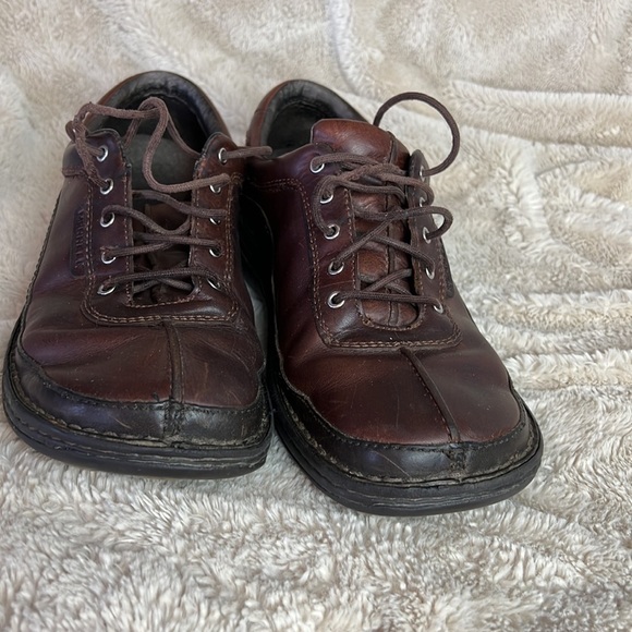 MERRELL SOJOURN REDWOOD MENS LEATHER SZ 9 GORPCORE WORKWEAR CASUAL OXFORD - Picture 2 of 9